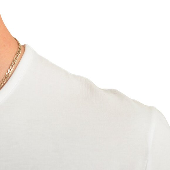 Versace Men's White Gold Medusa Print Crewneck T-Shirt Versace sz 5 US M IT 50 - Picture 4 of 6